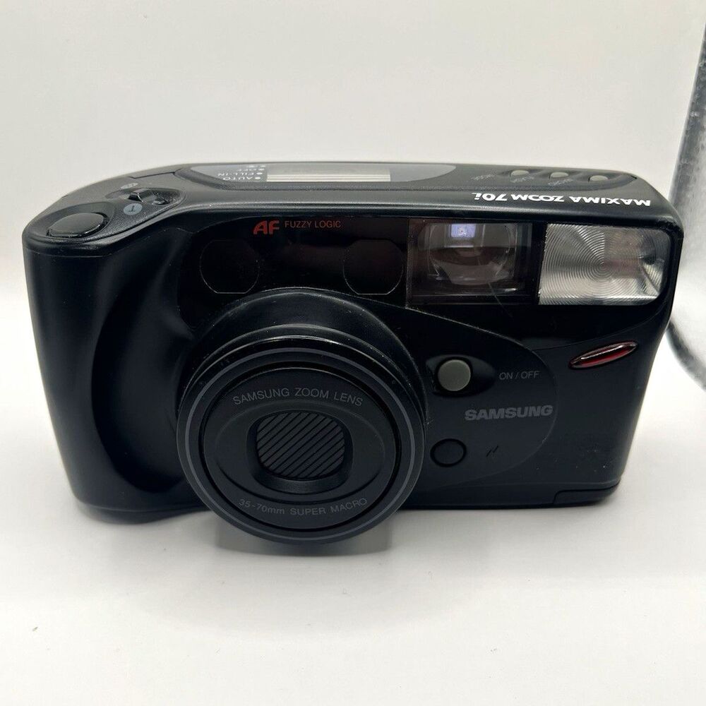Samsung Maxima Zoom 70L 35mm Point & Shoot Film Camera Auto Focus Flash Black